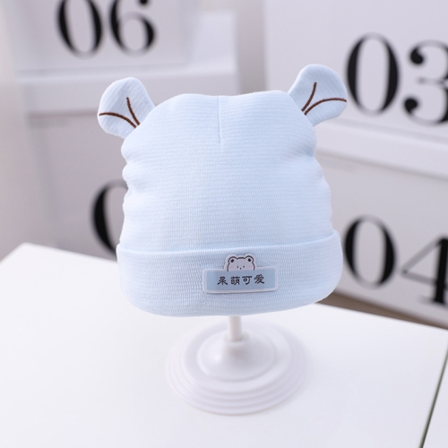 

MZ9927 Newborn Cute Skullcap Fall Winter Thick Warm Cotton Hat, Size: About 15.5cm(Light Blue)