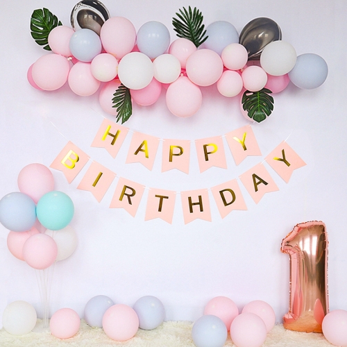 

Birthday Party Background Wall Decoration Macaron Balloon Set, Style:Number 1 Set