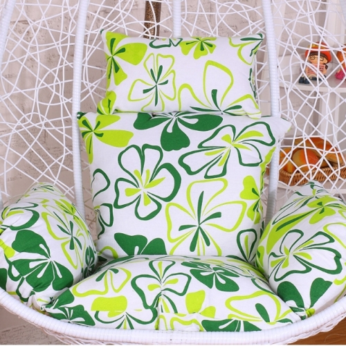 

Courtyard Garden Hanging Basket Chair Rocking Chair Sponge Swing Seat Cushion, Size:110x100x10cm(Green)