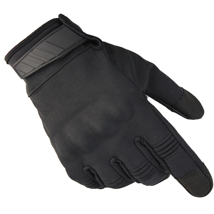 

A24 Windproof Anti-Skid Wear-Resistant Warm Gloves For Outdoor Motorcycle Riding, Size: M(Black)