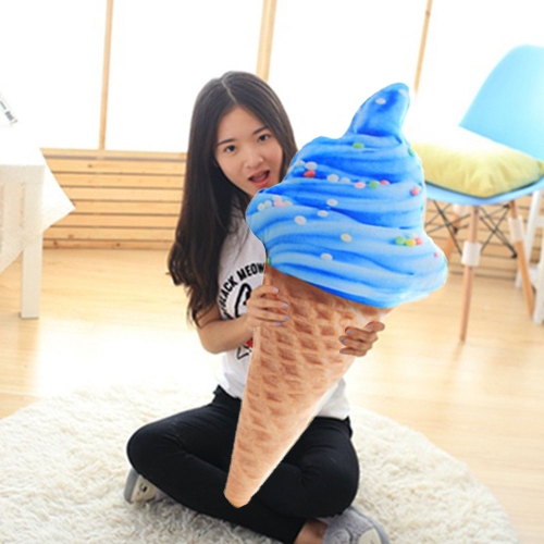 

Waist Pillow Ice Cream Pillow Sweet Funny Ice Cream Cushion Pillow 46cm(Blue)