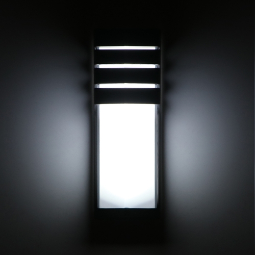 

8W Half Horizontal Strip COB LED Outdoor Waterproof Wall Lamp Home Decoration Modern Garden Lamp(Cool White)