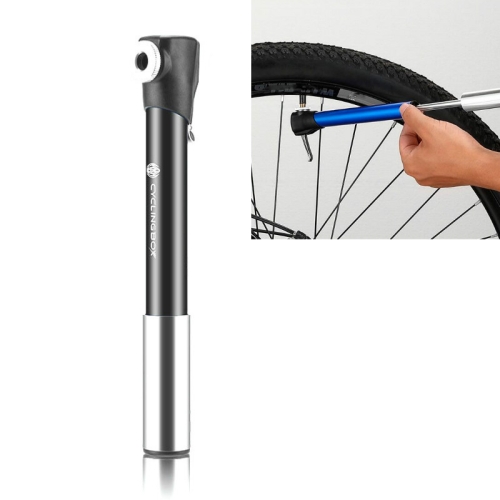 

CYCLINGBOX Hand Push Portable Mini Aluminum Alloy Bicycle Pump Basketball Inflatable Tube(Black)
