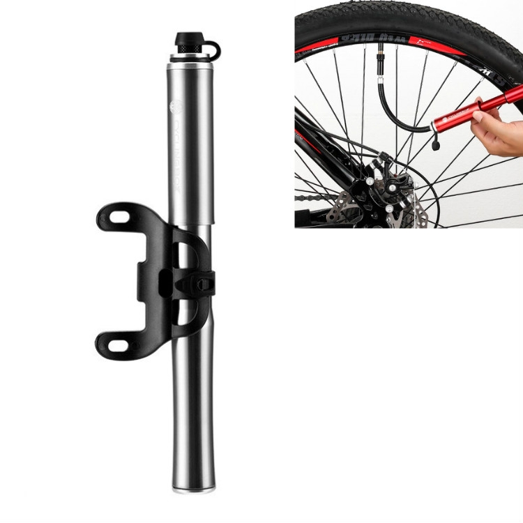 

CYCLINGBOX Bicycle Pump Portable Universal Hidden Telescopic Hose Aluminum Alloy Pump(Titanium)