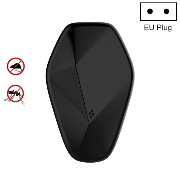 

DC-9019A Home Electronic Insect Repellent Ultrasonic Mosquito Repellents Insect Repellents, Style:EU Plug(Black)