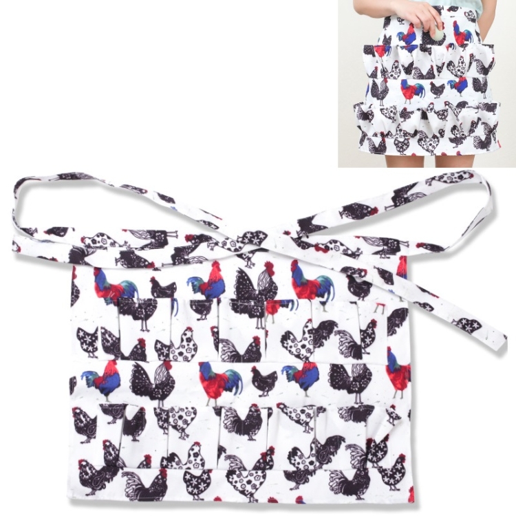 

5 PCS Egg Collection Skirt Multi-Pocket Egg Apron, Size:S(4)