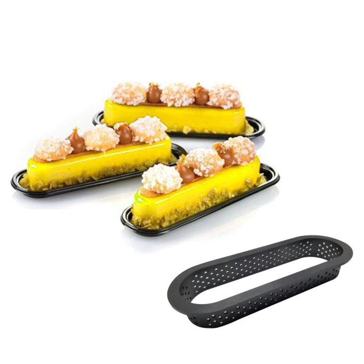 

5 PCS Mousse Cake Ring Cheese Tower Ring Mousse Ring Baking Tool(Oval )