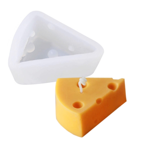 

DIY Brushed Cheese Cake Handmade Soap Scented Candle Silicone Mold, Specification: Medium Cheese