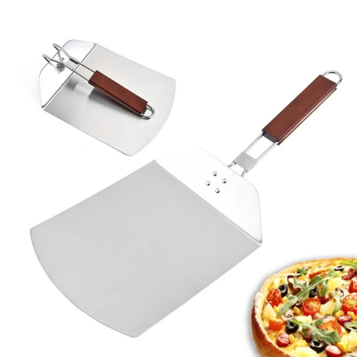 

Stainless Steel Folding Pizza Spatula Square Cake Transfer Spatula Baking Tools