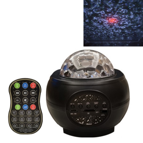 

M2 8W Christmas Starry Sky Laser Projection Atmosphere Light Rotating Starry Dynamic Water Pattern Sleeping Light, Specification:USB(Black)