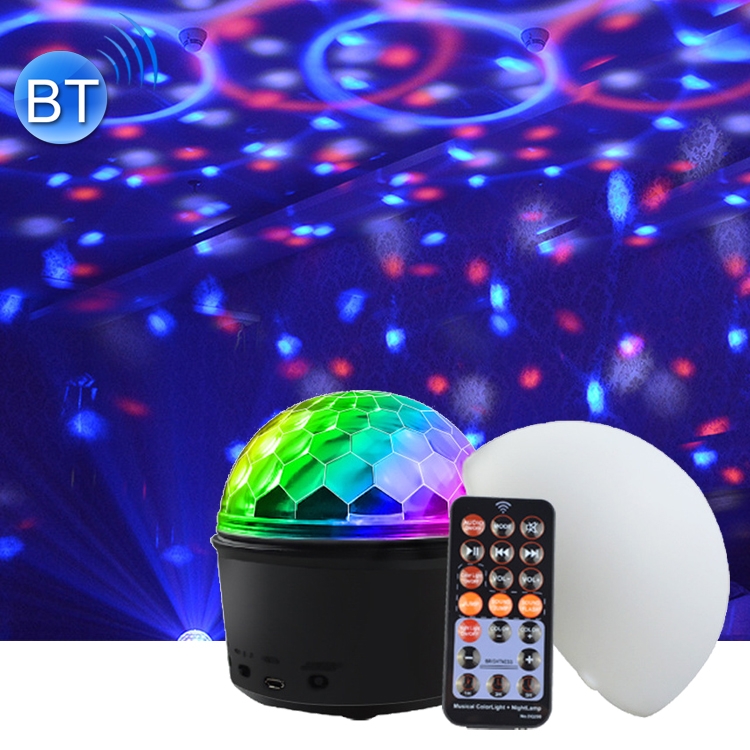 

Dreamy Rotating Night Light Romantic LED Colorful Speaker Light, Specification:Built-in Battery