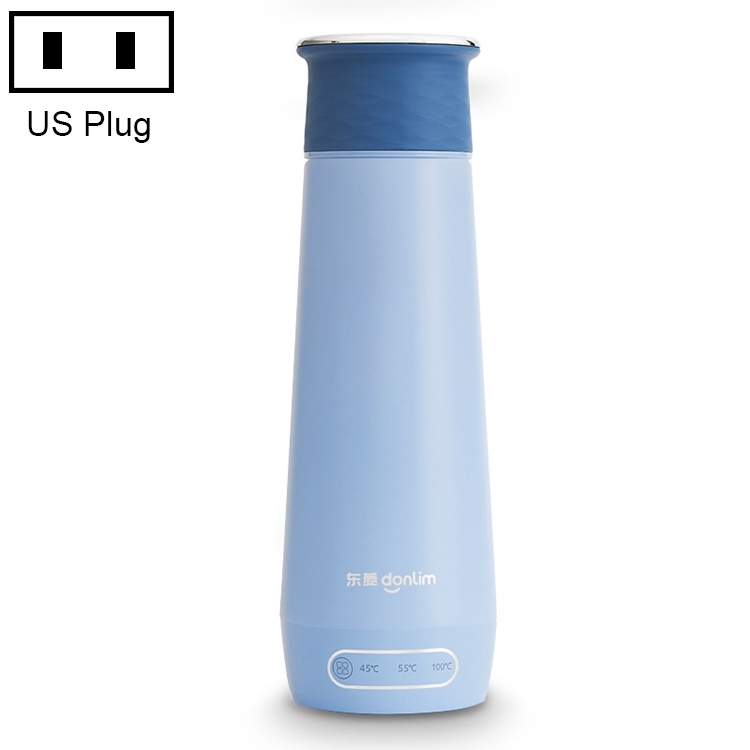 

DOLIM B-E010 Smart Water Bottle Travel Thermos Cup, Plug Type:US Plug(Clear Sky Blue)
