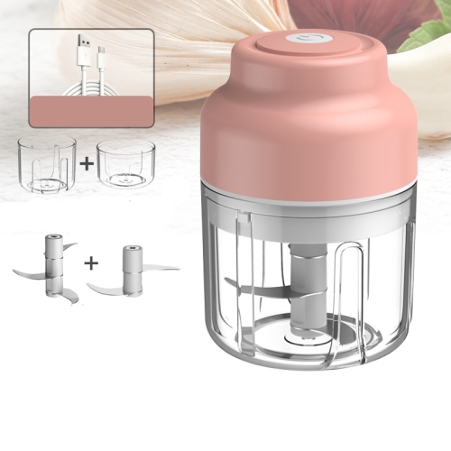

Wireless USB Charging Garlic Machine Baby Food Supplement Machine, Style:Cups of Minced Garlic + Minced Meat(Pink)