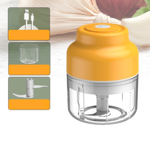 

Wireless USB Charging Garlic Machine Baby Food Supplement Machine, Style:100ml Small Power( Yellow)