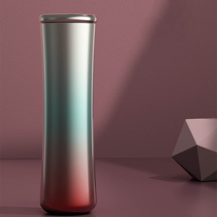 

316 Stainless Steel Small Pretty Waist Vacuum Flask Outdoor Portable Sports Bottle(Peacock Dance)