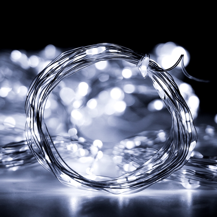 

LED Copper Wire Light String USB Garland Curtain String Light Christmas Decoration, Style:without Hook, Size:3m x 3m(White Light)