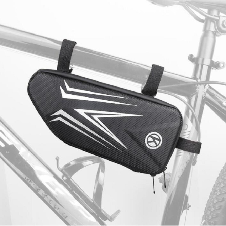 

Bike Bag Mountain Bike Front Beam Hard Shell Bag Road Bike Front Beam Waterproof Bag Riding Accessories(Black)