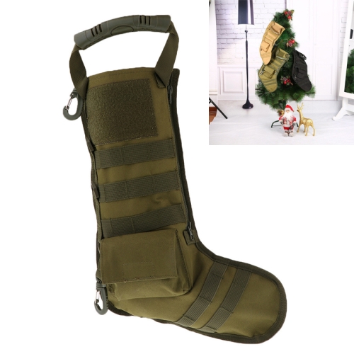 

Christmas Stocking Gift Bag Outdoor Sports Ornament Storage Bag(Green)