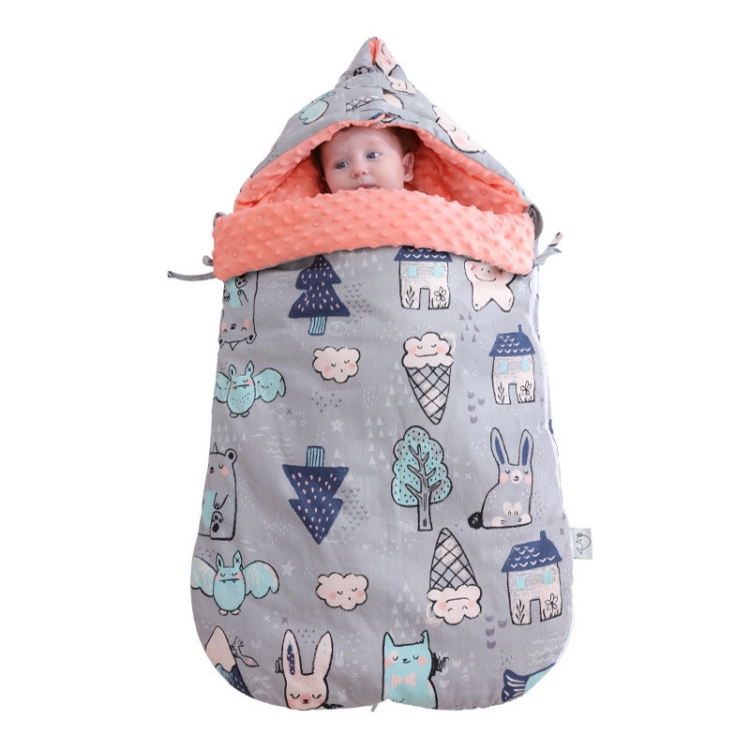 

Baby Cotton Anti-Shock Autumn And Winter Thickening Dual-Use Newborn Quilt Baby Peas Blanket Sleeping Bag(Magic Elf Thick With Shoulder Pad )
