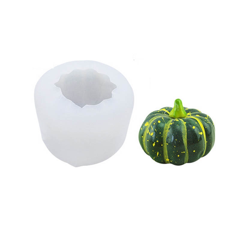 

Halloween Three-Dimensional Pumpkin Cake DIY Scented Candle Silicone Mold, Specification: SW-46