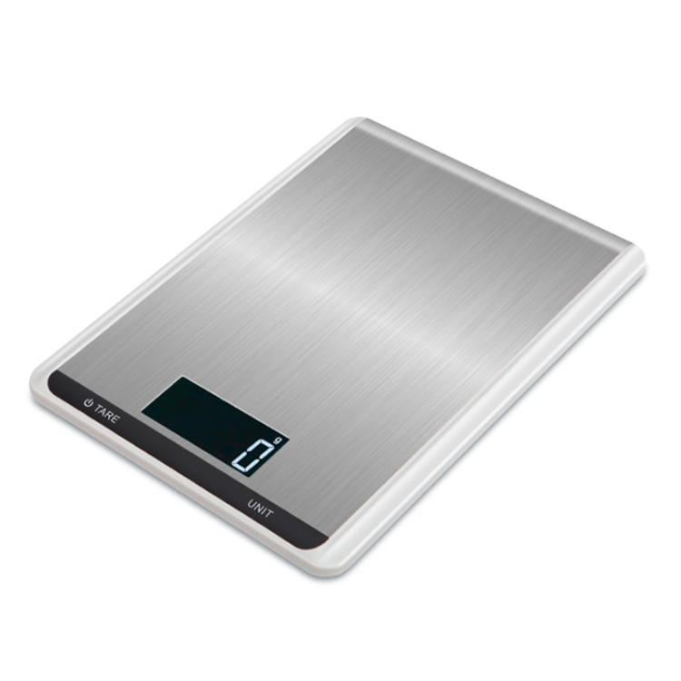

10kg/1g Stainless Steel Kitchen Scale Household Food Electronic Scale(White)