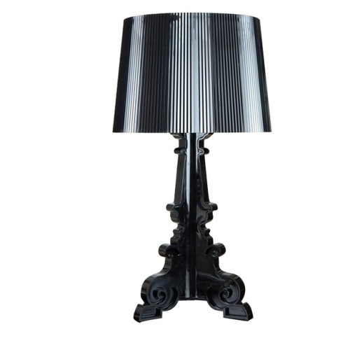 

LED Bedlamp Bedroom Living Room Acryl Desk Lamp Bedside Lamp Shade Table Light Night(Black)