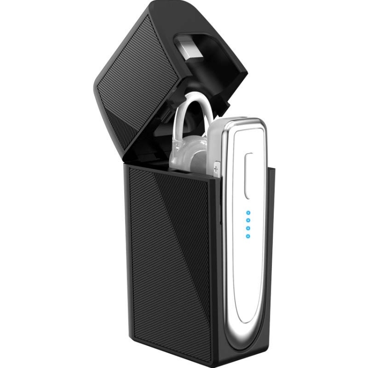 

K23 Bluetooth 5.0 Business Wireless Bluetooth Headset, Style:Caller Name+Charging Box(White Gun)