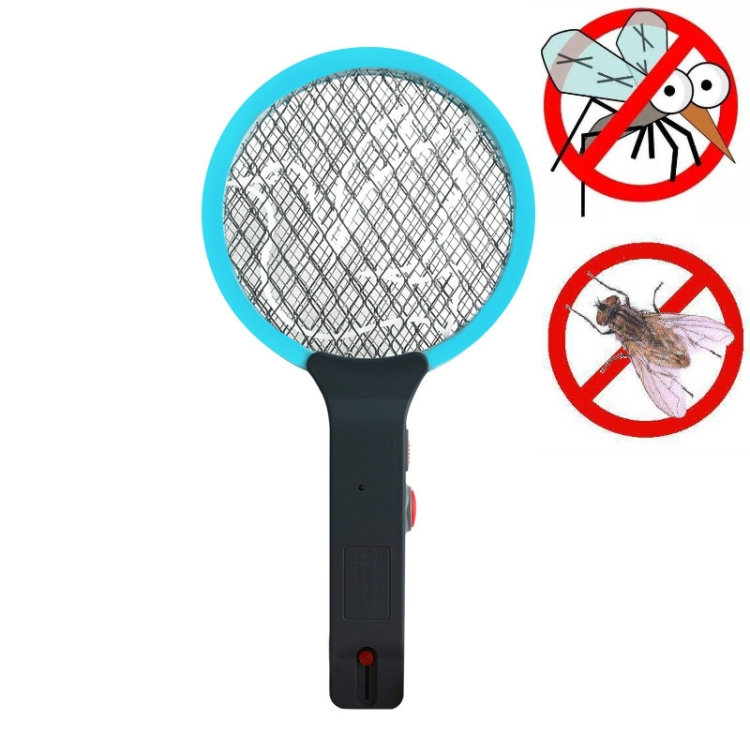 

Electric Mosquito Swatter Rechargeable Household Fly Swatter Portable Car Mosquito Swatter, CN Plug(Sky Blue)