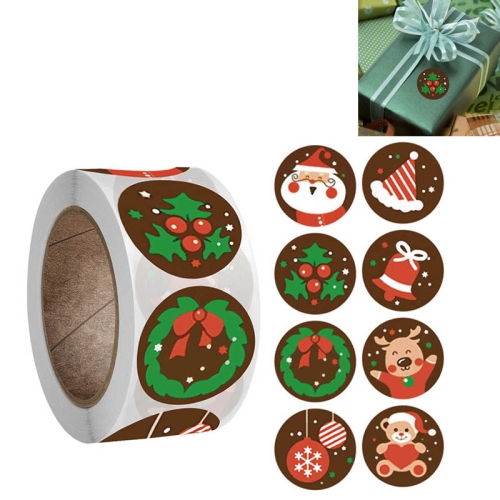 

10 PCS Christmas Decoration Gift Series Stickers Label, Size: 2.5cm / 1inch(A-123)