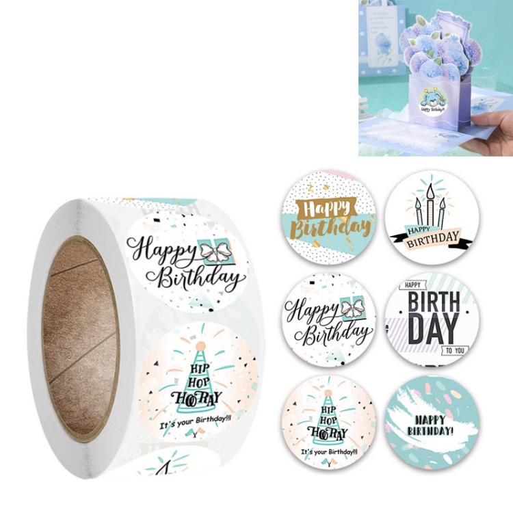 

10 PCS Birthday Party Sticker Gift Decoration Label, Size: 2.5cm / 1inch(A-180)