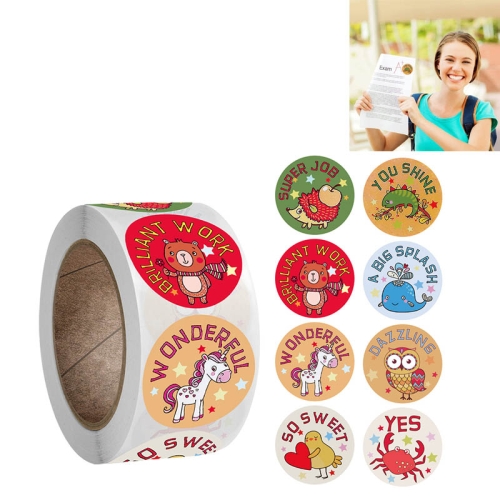 

10 PCS Children Cute Handmade Self-adhesive Sticky Notes Gift Decoration Sealing Stickers, Size: 2.5cm / 1inch(A-146)