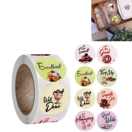 

10 PCS Children Reward Round Sticker Gift Decoration Sealing Sticker, Size: 2.5cm / 1inch(A-140)