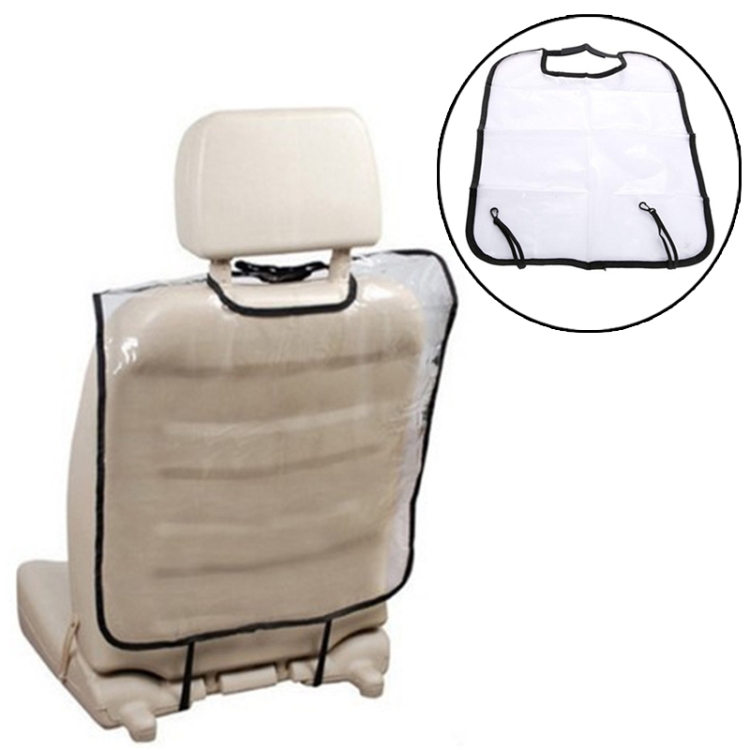 

2 PCS Car Seat Back Cover Protector for Kids Kick Mat Car Seat Covers Automobile Kicking Mat(Transparent)
