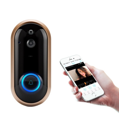 

1080P Smart WiFi Doorbell Intercom Video Ring IR Entry Door Alert Wireless Security Chime Door Cam Alarm with Camera