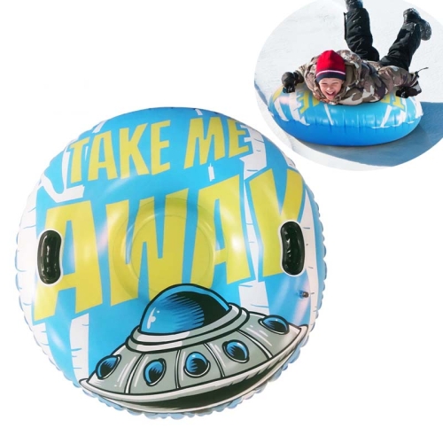 

Universe Series Cold-Resistant Inflatable Children Ski Lap Inflatable Flying Saucer Pattern Ski Ring