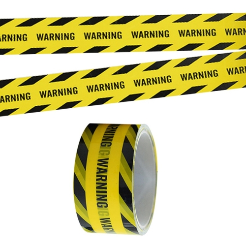 

3 PCS Floor Warning Social Distance Tape Waterproof & Wear-Resistant Marking Warning Tape(Twill Warning)