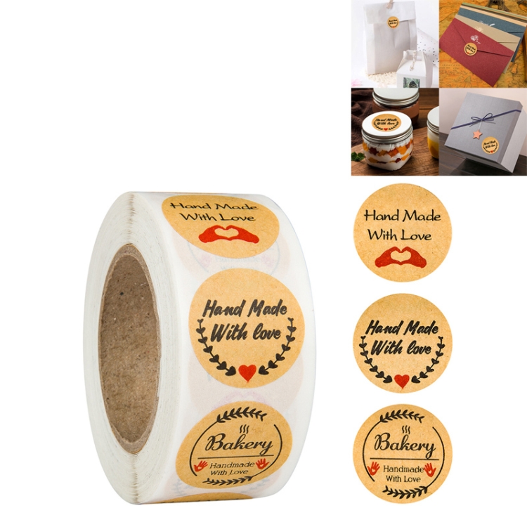 

10 PCS Cowhide Label Holiday Decoration Sticker, Size: 2.5cm / 1inch(B-55)