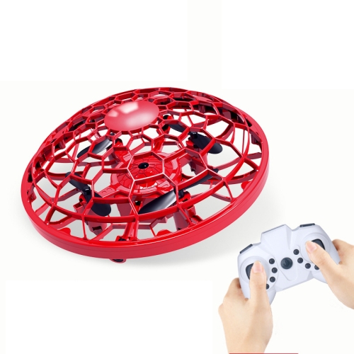 

UFO Aircraft Remote Control / Gesture Smart Sensor Four-Axis Mini Drone, Colour: Red（With 2.4 Remote Control UFO ）