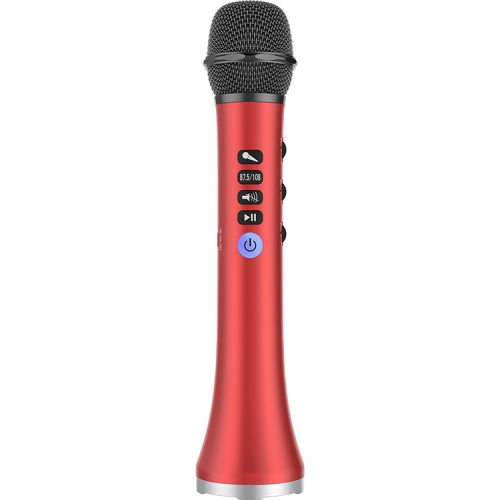 

L-698 K Song Microphone Mobile Phone Bluetooth Wireless Microphone Audio Integrated KTV( Red)