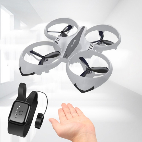 

Watch Remote Control Four-Axis Toy Gesture Induction Floating Aircraft(White)