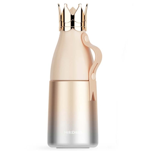 

Stainless Steel Crown Vacuum Mug Advertising Gift Water Cup, Capacity: 240ml(Champagne Gold)