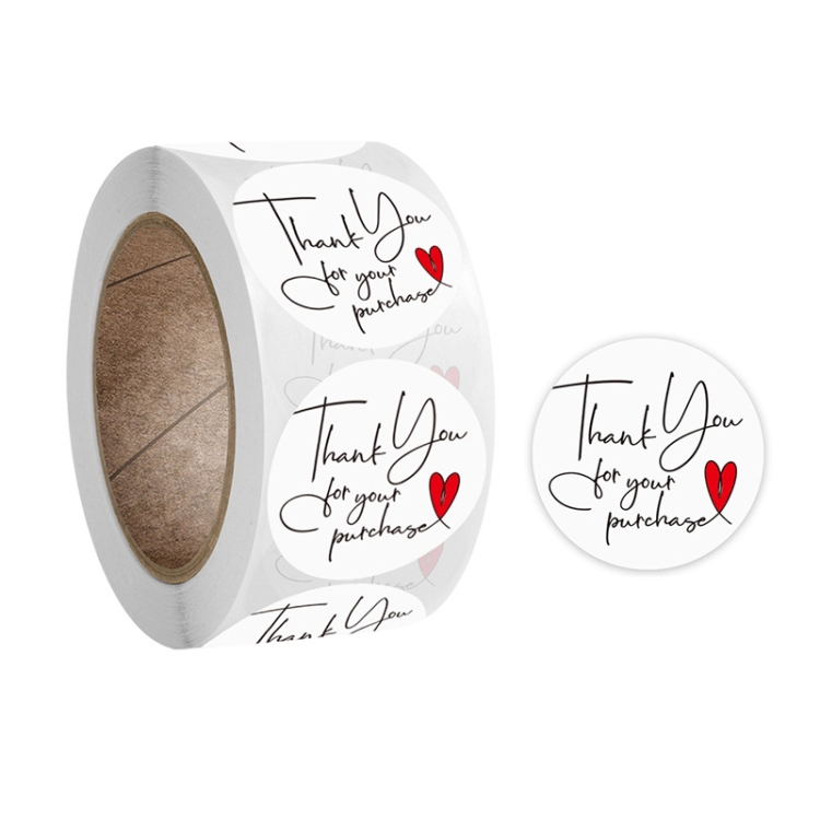

10 PCS Handicraft Decoration Envelope Seal Sticker Thank You Label, Size: 2.5 cm / 1 inch(A-150)
