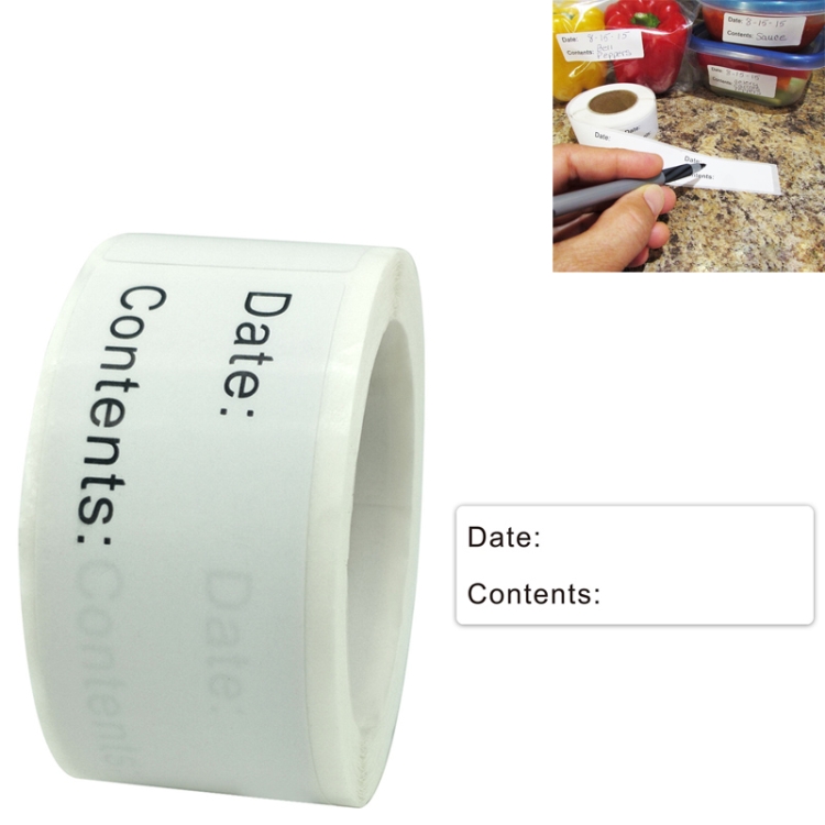 

10 PCS Roll Home Kitchen Food Marking Date Sticker Label, Size: 1 x 3 inch(A-106)