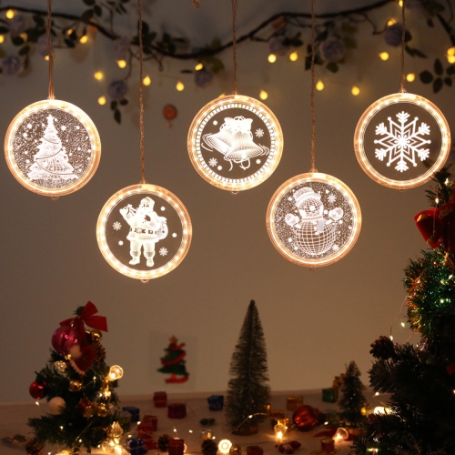 

LED String Lights Christmas Decoration Lights Holiday Decoration Curtains USB Lights, Style: USB