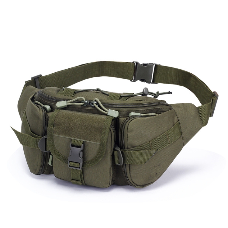 

D05 Outdoor Sports Waterproof Waist Bag Fishing Multifunctional Chest Bag, Size: Free Size(Army Green)