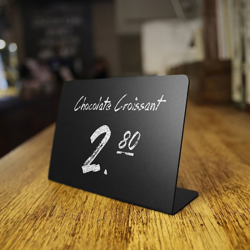 

10 PCS Acrylic Organic Glass Small Blackboard Wedding Party Desktop Display Countertop Home Desktop Decoration Small Blackboard(7.62x10.16cm)