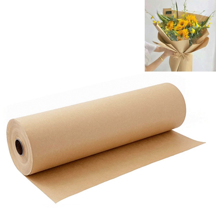 

Kraft Paper Roll Gift Flower Packaging Decoration, Size: 0.3 x 30 m(Brown)