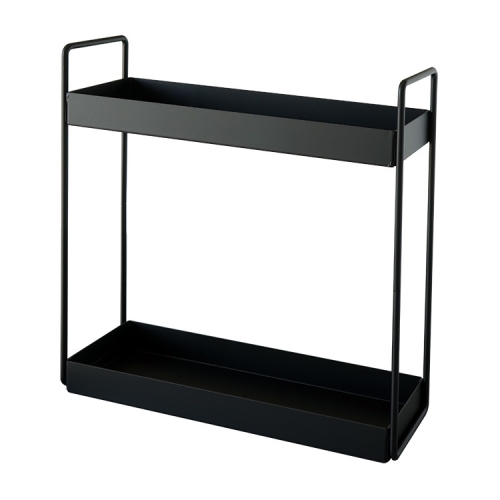 

Home Storage Rack Bathroom Narrow Side Shelf, Specification: Small (Black)