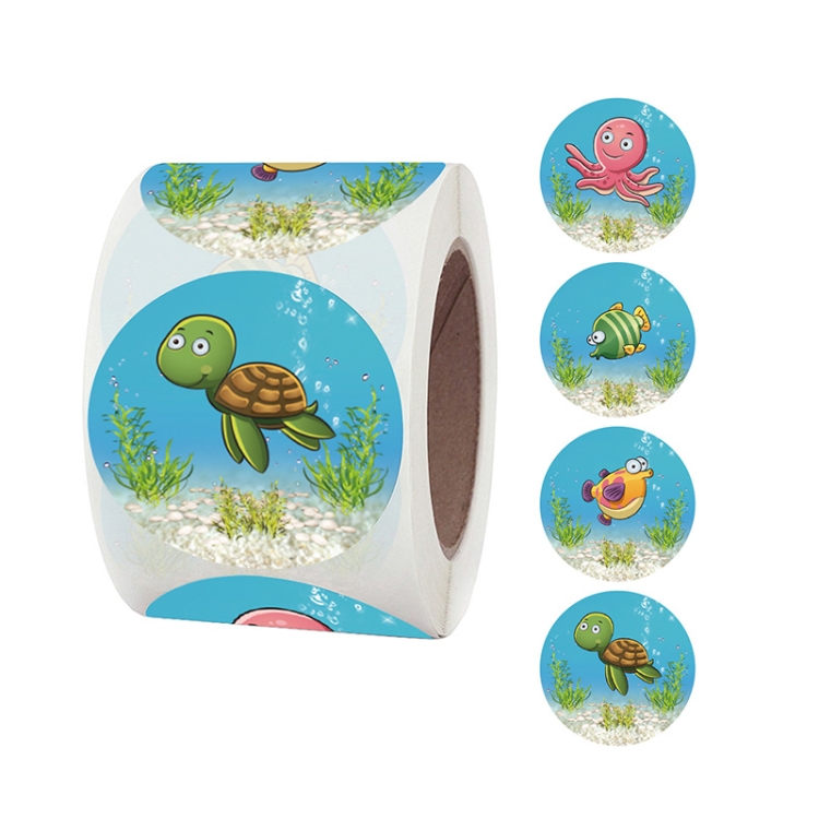 

Roll Children Animal Cartoon Stickers Holiday Decoration Label, Size: 3.8cm / 1.5inch(K-32-38)
