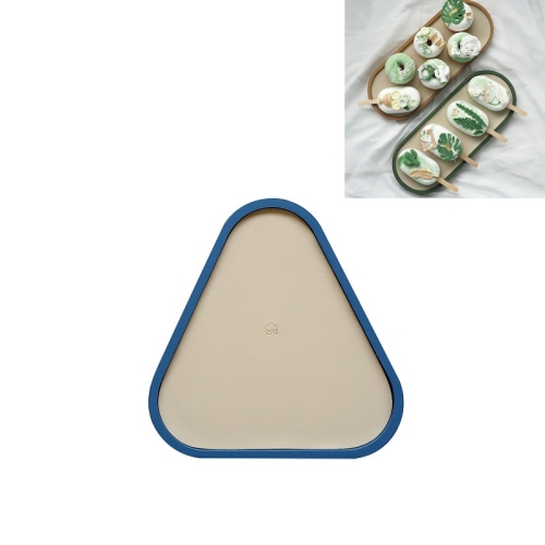 

Desktop Shallow Storage Tray Sundries Tray Jewelry Display Tray , Triangle (Green Lotus)